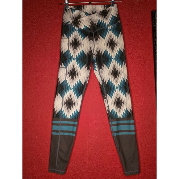 Ranch dressn Activewear‎ LeggingsTeal Gray Womens - Picture 1 of 4